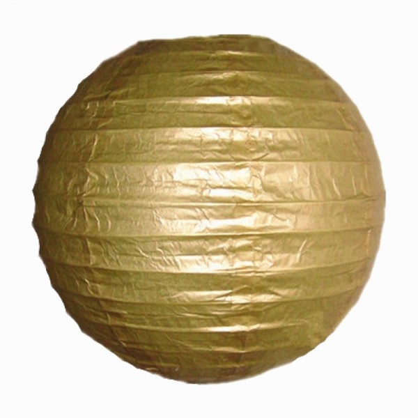 16" Gold Paper Lantern
